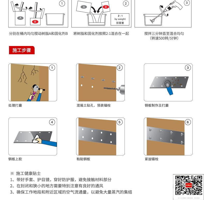 包钢裕民粘钢加固施工过程